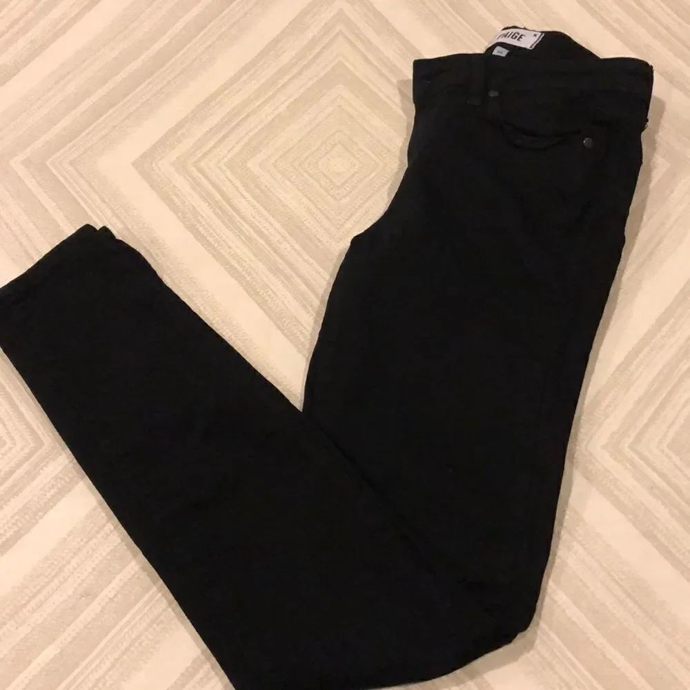 Paige Verdugo Ultra Black Soft Skinny Jeans